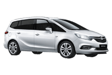 Car Hire Deeside - Vauxhall Zafira 5 + 2 - Minibus hire Deeside